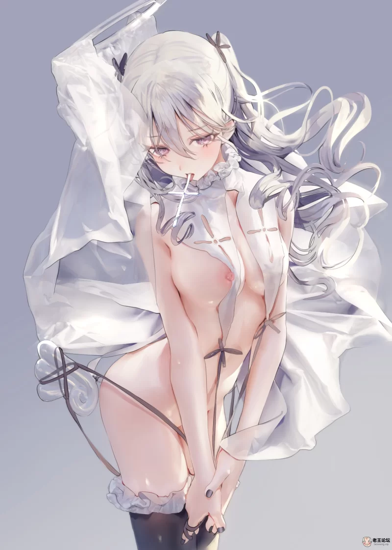 yande.re 853087 angel bottomless iijima_masashi nipples no_bra thighhighs wings.jpg