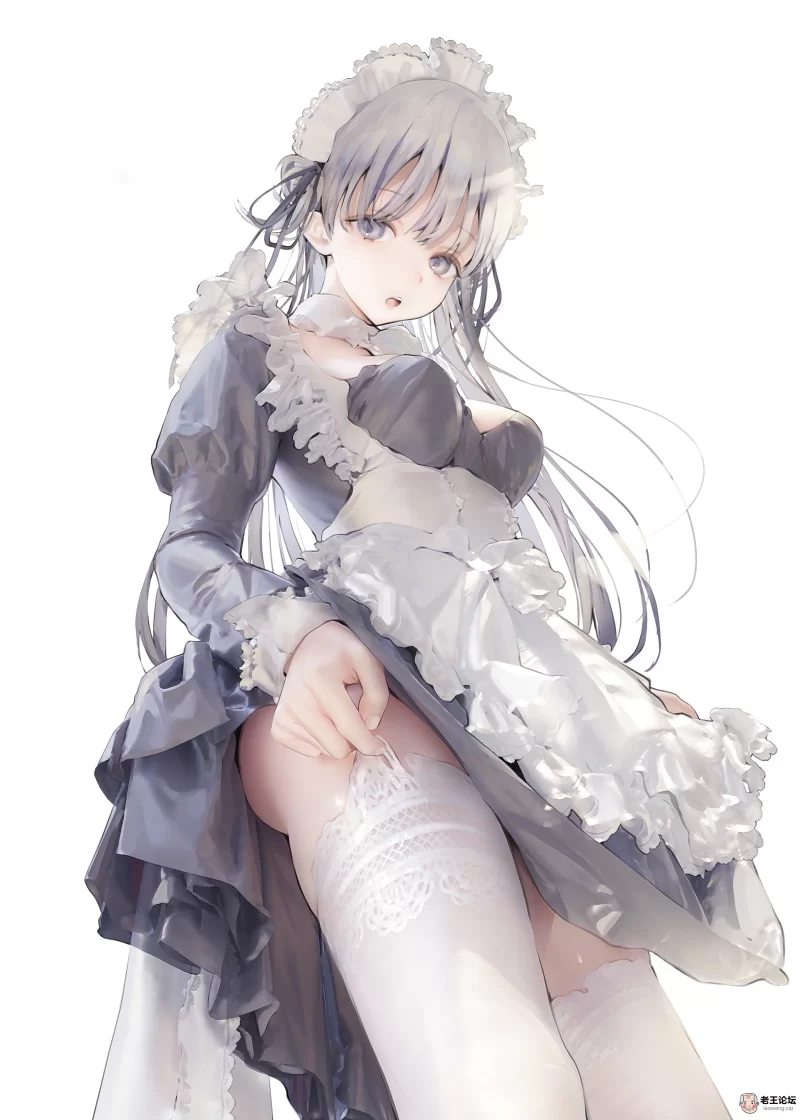 yande.re 855065 iijima_masashi maid no_bra skirt_lift thighhighs.jpg